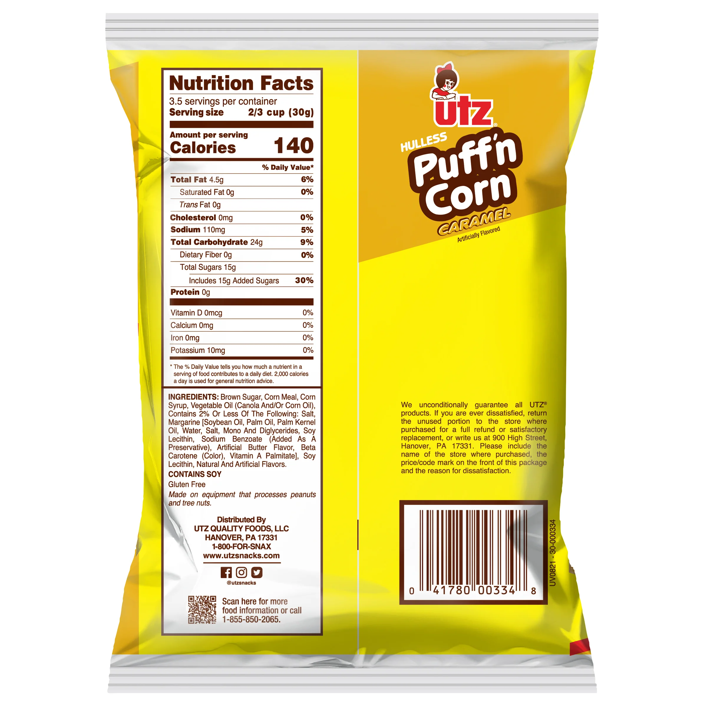 Utz Puff'n Corn Caramel - Image 3