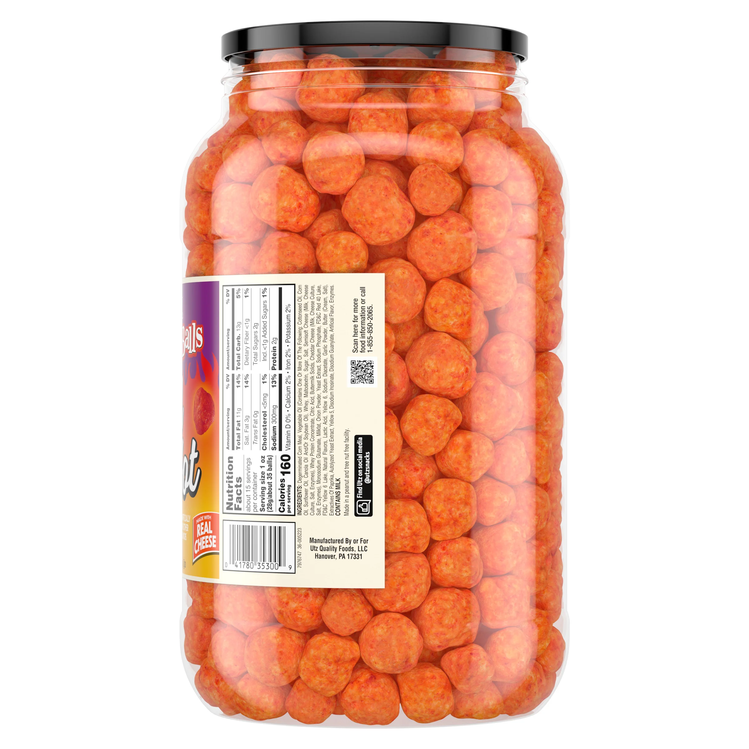 Utz Red Hot Cheese Balls - Image 6