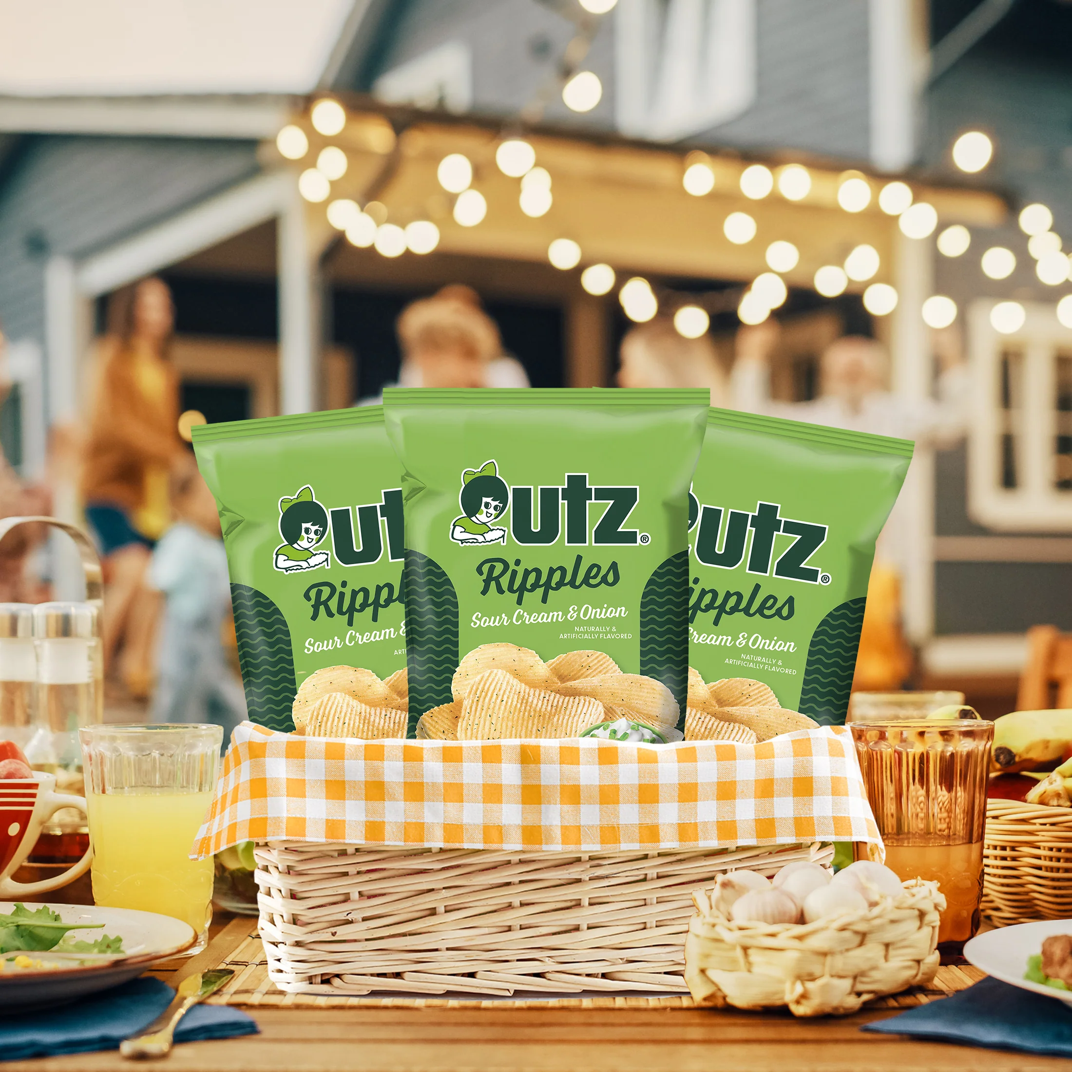 Utz Sour Cream & Onion Ripple Potato Chips - Image 10