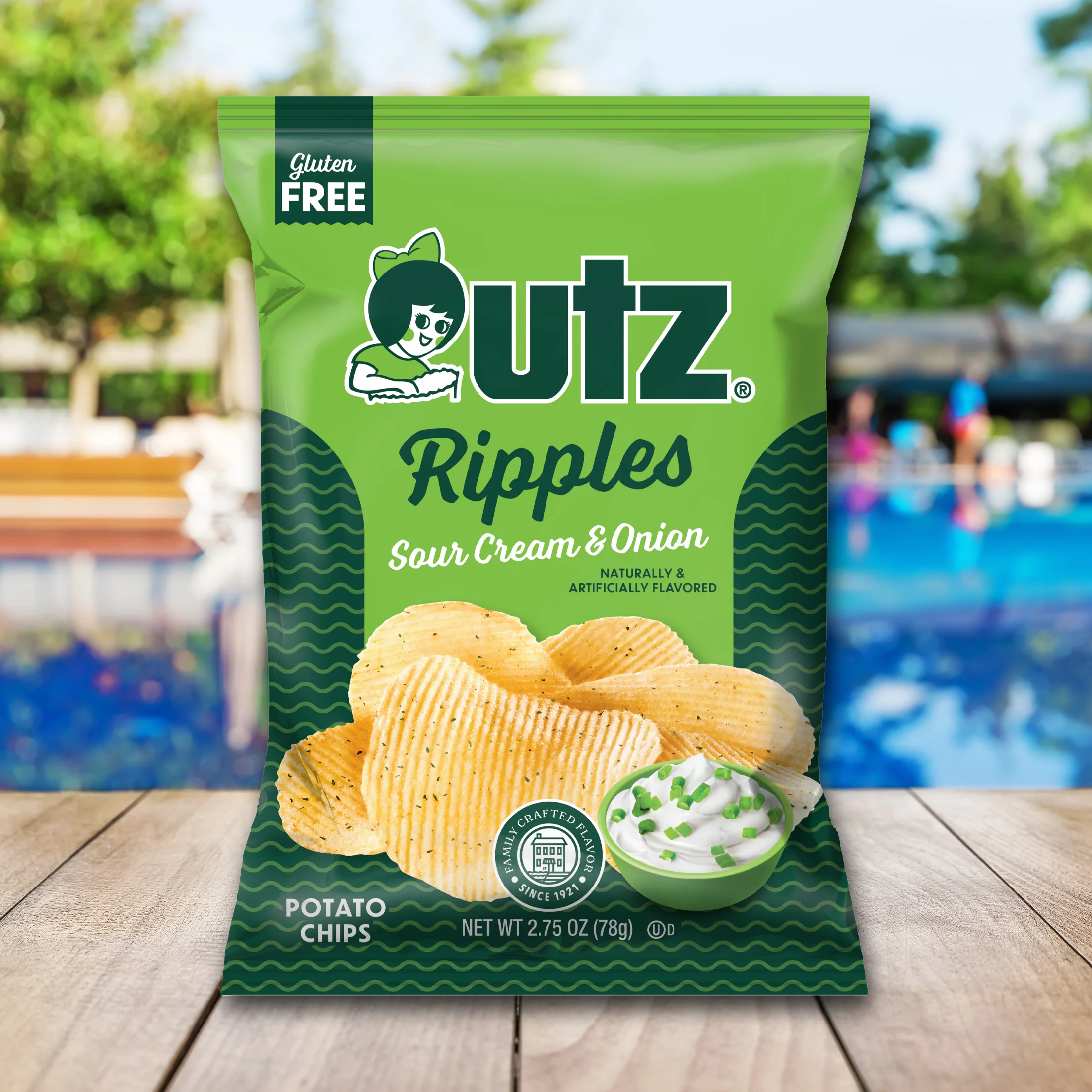 Utz Sour Cream & Onion Ripple Potato Chips - Image 4