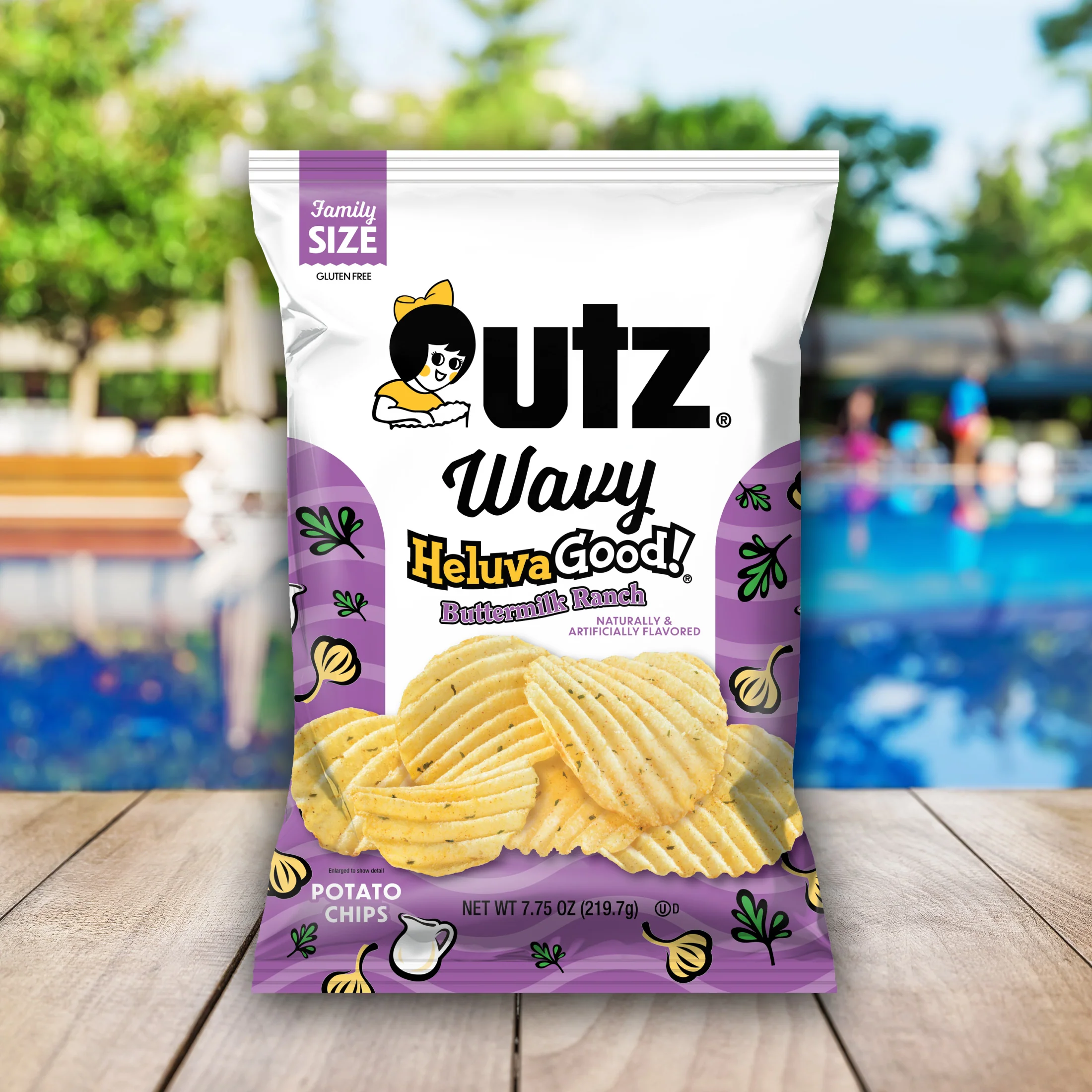 Utz Wavy Heluva Good Buttermilk Ranch Potato Chips - Image 3