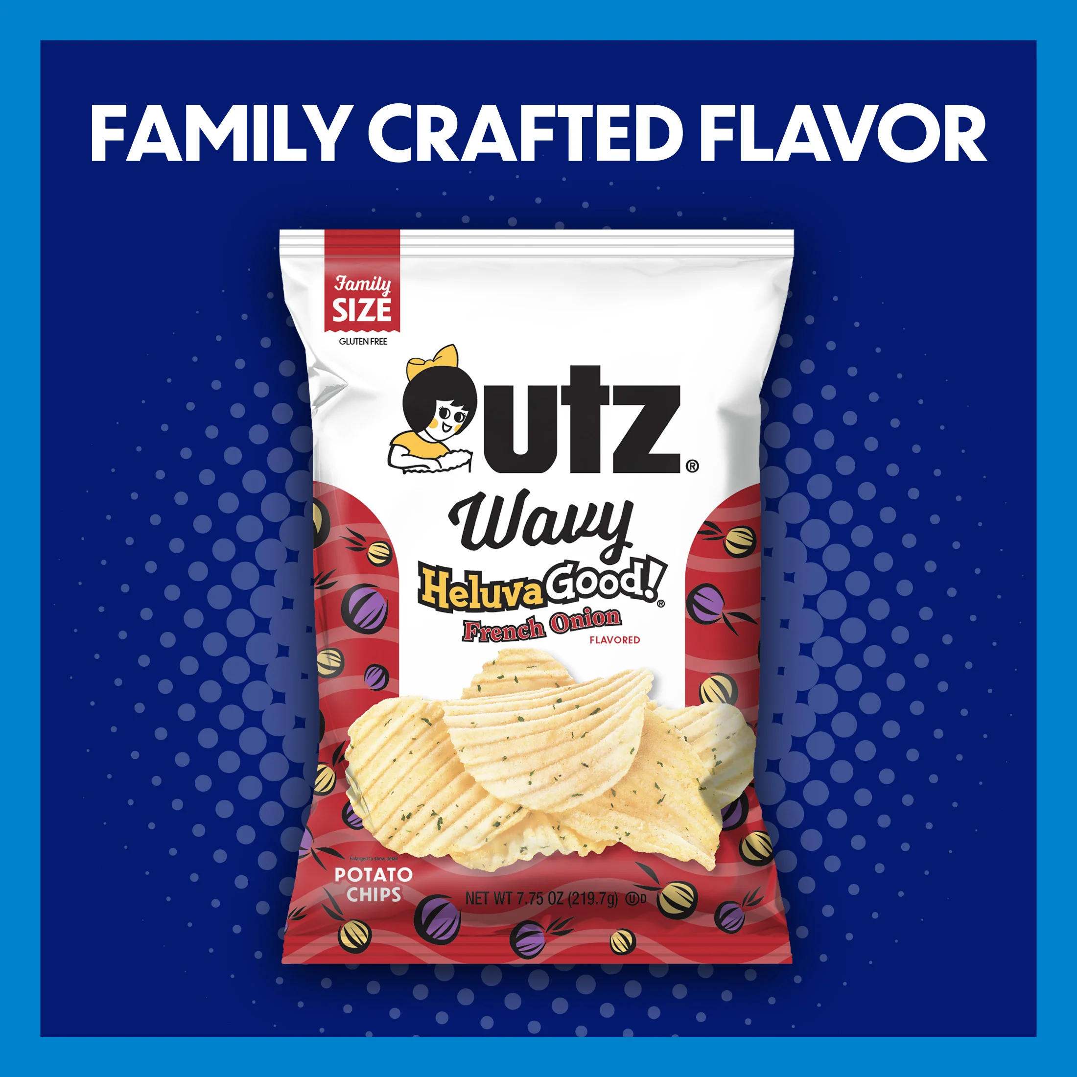 Utz Wavy Heluva Good French Onion Potato Chips - Image 4