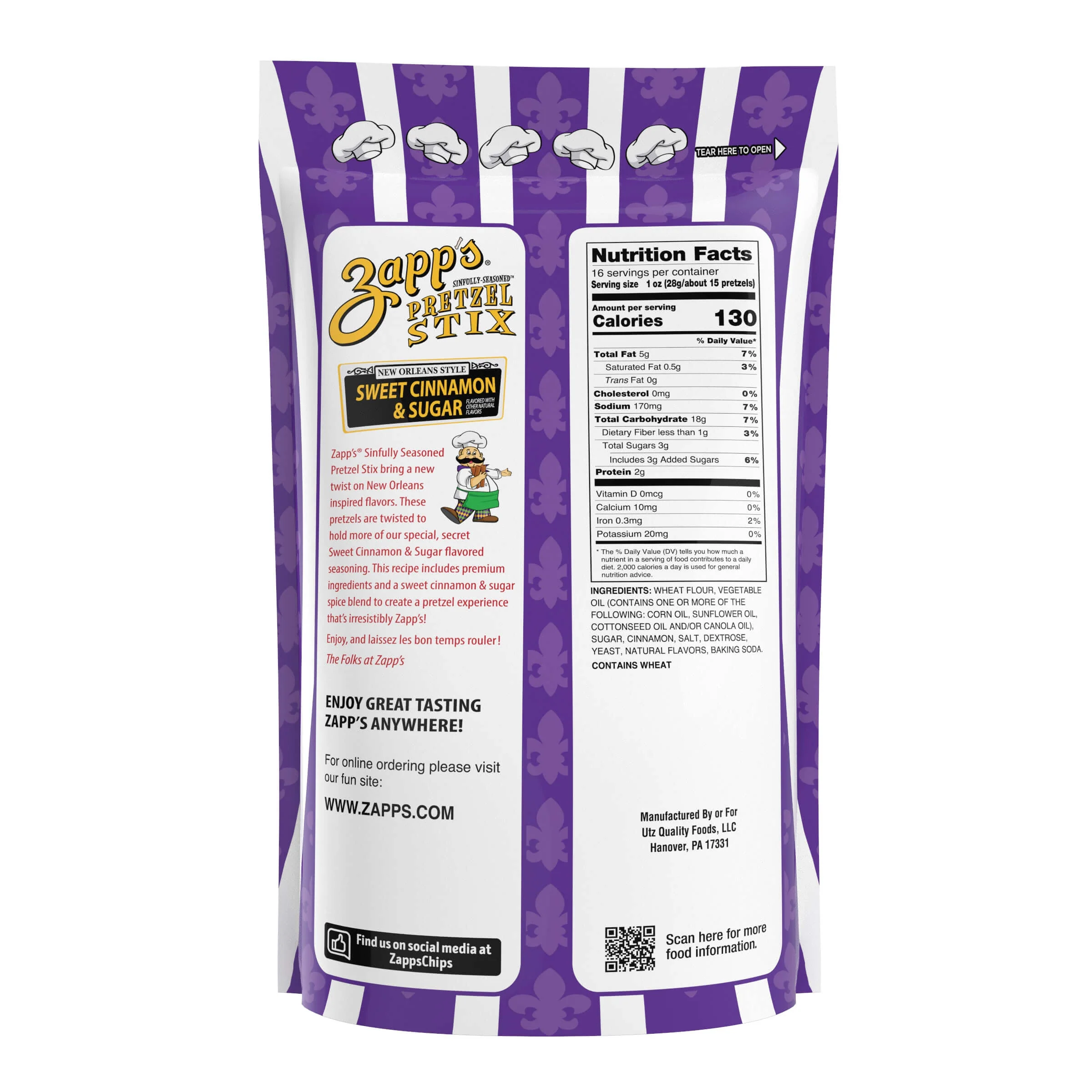 Zapp’s Sweet Cinnamon & Sugar Pretzel Stix - Image 6