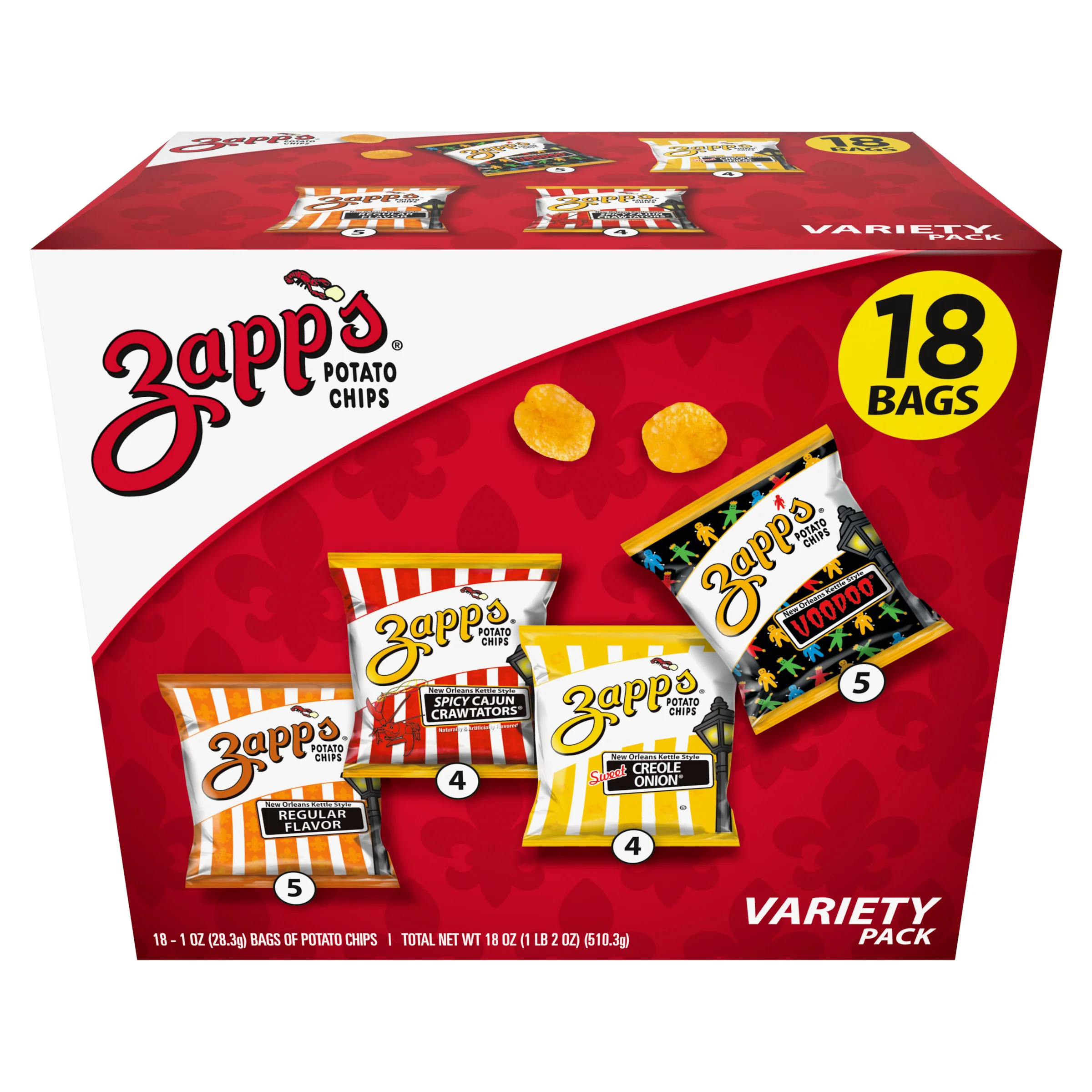 Zapp’s Kettle Chips Variety Pack – 18ct Snack Bags (2 pack) - Image 4