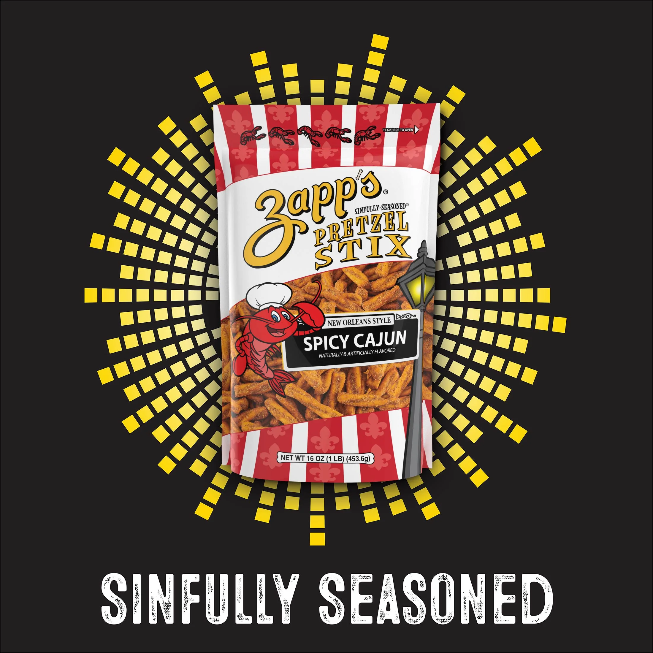 Zapp's Pretzel Stix, Spicy Cajun - Image 3