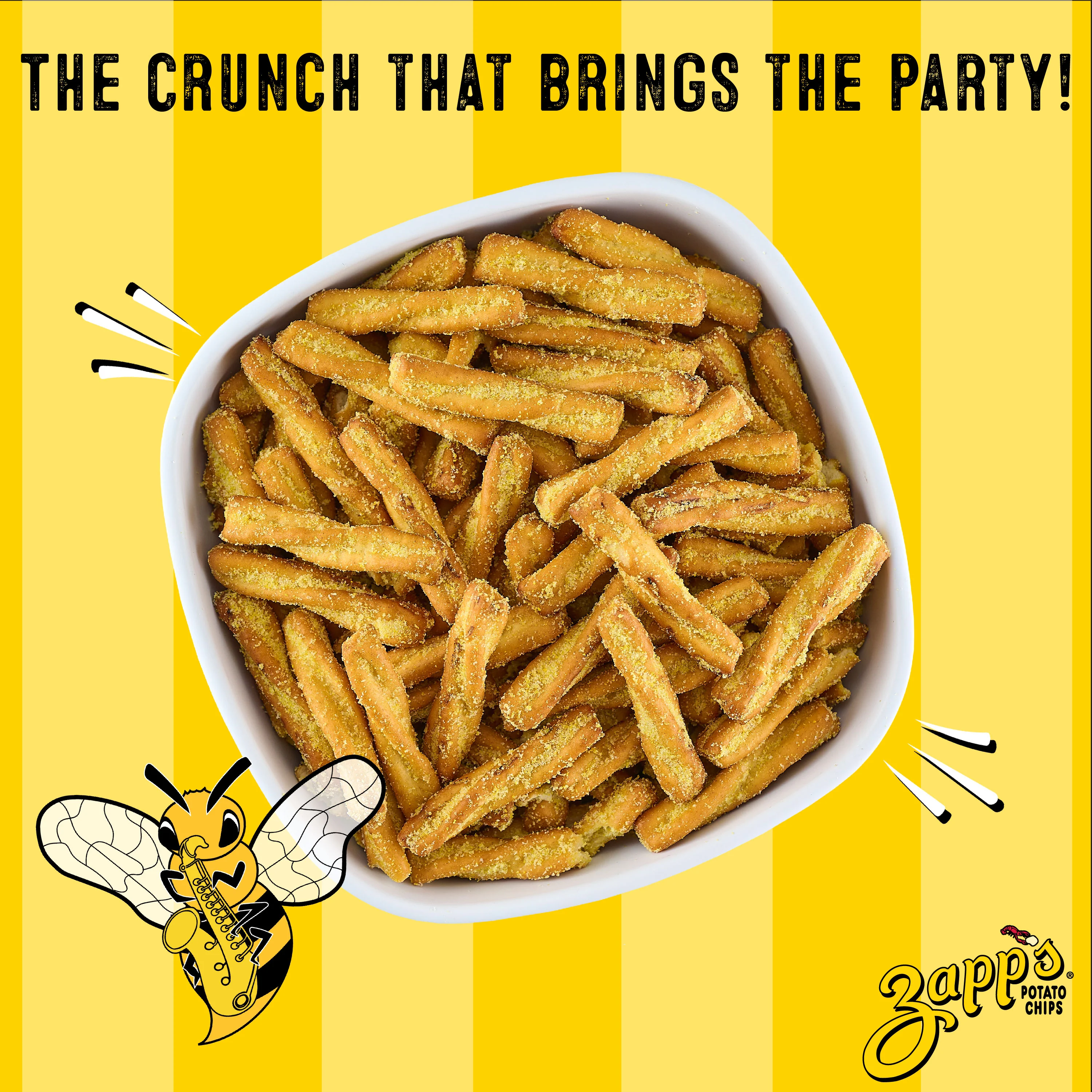 Zapp's Sinfully Seasoned Pretzel Stixs Jazzy Honey Mustard - Image 4