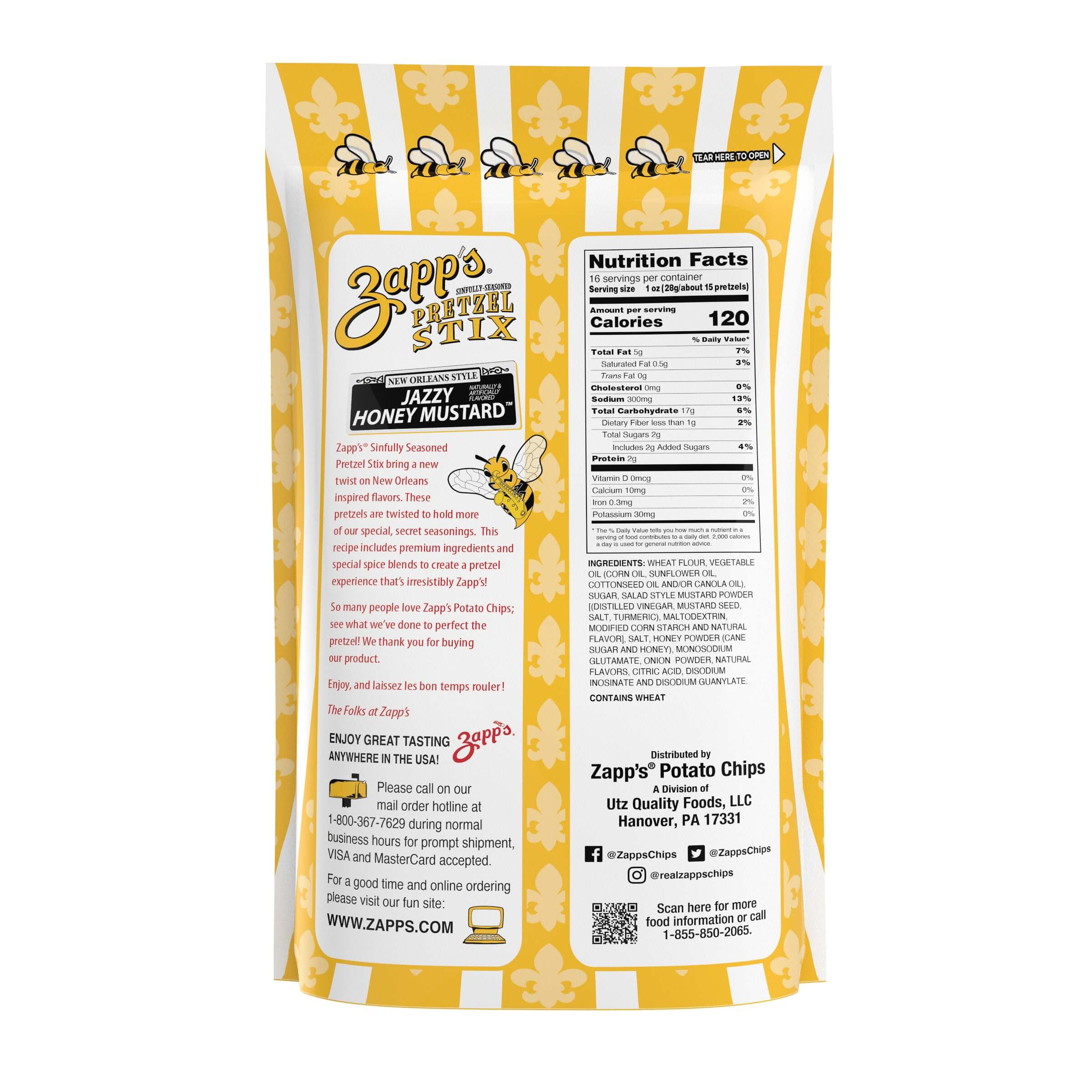 Zapp's Sinfully Seasoned Pretzel Stixs Jazzy Honey Mustard - Image 7